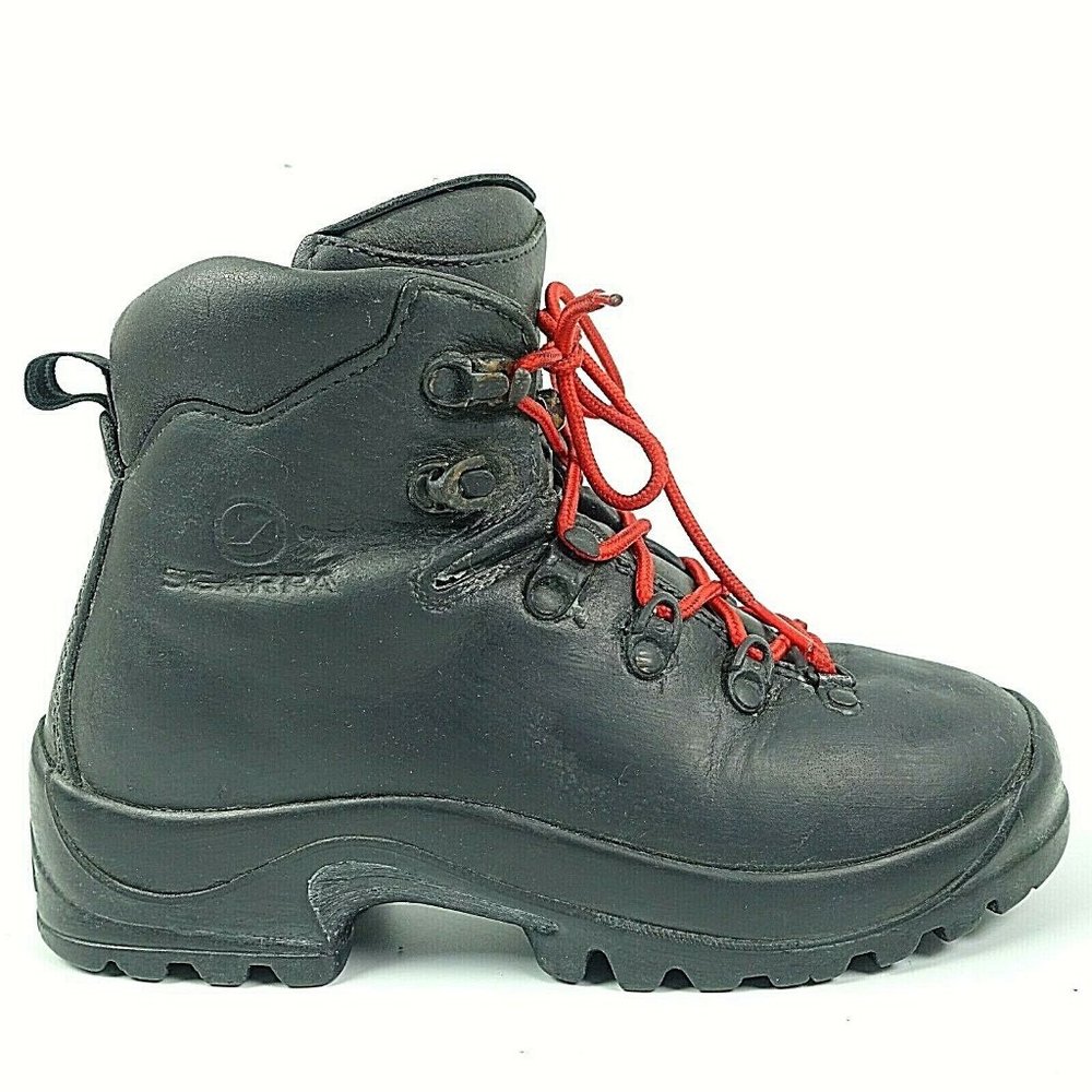 Scarpa Women's Black Hiking Boots; Made in Italy SZ 37